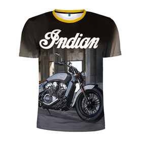 Мужская футболка 3D спортивная с принтом Indian 8 в Новосибирске, 100% полиэстер с улучшенными характеристиками | приталенный силуэт, круглая горловина, широкие плечи, сужается к линии бедра | indian