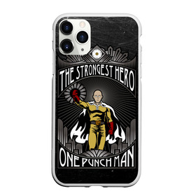 Чехол для iPhone 11 Pro матовый с принтом One Punch Man в Новосибирске, Силикон |  | one punch man | saitama | ванпанчмен | сайтама