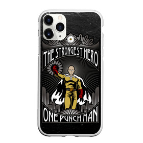 Чехол для iPhone 11 Pro матовый с принтом One Punch Man в Новосибирске, Силикон |  | Тематика изображения на принте: one punch man | saitama | ванпанчмен | сайтама