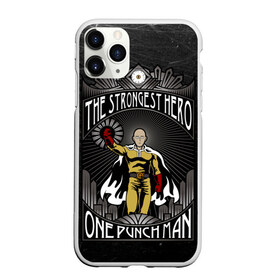 Чехол для iPhone 11 Pro Max матовый с принтом One Punch Man в Новосибирске, Силикон |  | one punch man | saitama | ванпанчмен | сайтама