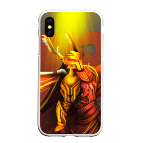 Чехол для iPhone XS Max матовый с принтом Legion Commander Dota в Новосибирске, Силикон | Область печати: задняя сторона чехла, без боковых панелей | dota | dota 2 | legion commander | дота | дотан | легион | раки