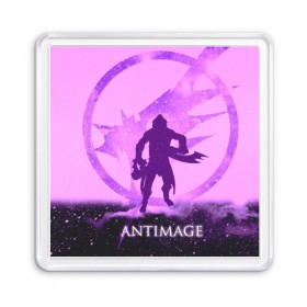 Магнит 55*55 с принтом Antimage в Новосибирске, Пластик | Размер: 65*65 мм; Размер печати: 55*55 мм | antimage | dota | dota 2 | антимаг | дота | дотан | раки