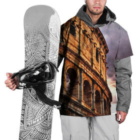 Накидка на куртку 3D с принтом Колизей в Новосибирске, 100% полиэстер |  | архитектура | италия | колизей | отпуск | путешествие | развалины | туризм | турист