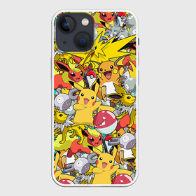 Чехол для iPhone 13 mini с принтом Pokemon 5 в Новосибирске,  |  | go | pokemon | pokemons | го | гоу | зщлуьщт пщ | покемон | покемоны