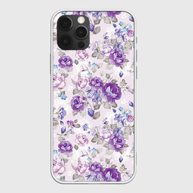 Чехол для iPhone 12 Pro Max с принтом Цветы ретро 2 в Новосибирске, Силикон |  |   | винтаж | прованс | роза | роспись | узор | цветок | цветы