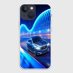 Чехол для iPhone 13 mini с принтом Jaguar в Новосибирске,  |  | jaguar | авто | автомобиль | скорость