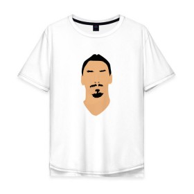 Мужская футболка хлопок Oversize с принтом Zlatan Ibrahimovic в Новосибирске, 100% хлопок | свободный крой, круглый ворот, “спинка” длиннее передней части | Тематика изображения на принте: златан ибрагимович
