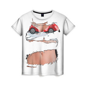 Женская футболка 3D с принтом Лифчик-покеболлы в Новосибирске, 100% полиэфир ( синтетическое хлопкоподобное полотно) | прямой крой, круглый вырез горловины, длина до линии бедер | pokemon go