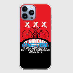 Чехол для iPhone 13 Pro Max с принтом Amsterdam t shirt в Новосибирске,  |  | Тематика изображения на принте: american football | baseball | fashion | football | sport | sport league | style | team | west | американский футбол | амстер | амстердам | амстэрдам | бейсбол | голландия | запад | команды | мода | надписи | спорт | спортивные лиги | стиль