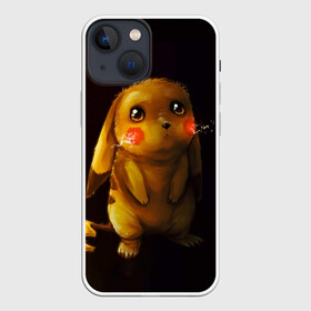 Чехол для iPhone 13 mini с принтом Пика Пика в Новосибирске,  |  | bulbasaur | pikachu | pokemon | squirtle | бальбазар | пикачу | покемон | сквиртл