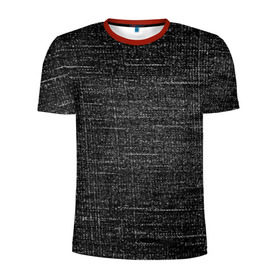 Мужская футболка 3D спортивная с принтом Джинсовый стиль в Новосибирске, 100% полиэстер с улучшенными характеристиками | приталенный силуэт, круглая горловина, широкие плечи, сужается к линии бедра | джинсы | потертые | текстуры