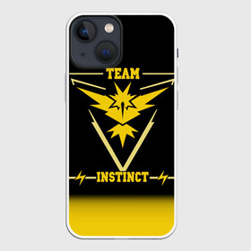 Чехол для iPhone 13 mini с принтом Team Instinct в Новосибирске,  |  | go | instinct | pokemon | team | покемон