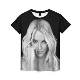Женская футболка 3D с принтом Бритни Спирс в Новосибирске, 100% полиэфир ( синтетическое хлопкоподобное полотно) | прямой крой, круглый вырез горловины, длина до линии бедер | britney spears | звезда | знаменитость | музыка | певица