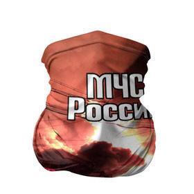 Бандана-труба 3D с принтом МЧС в Новосибирске, 100% полиэстер, ткань с особыми свойствами — Activecool | плотность 150‒180 г/м2; хорошо тянется, но сохраняет форму | мчс | пожарный | россии
