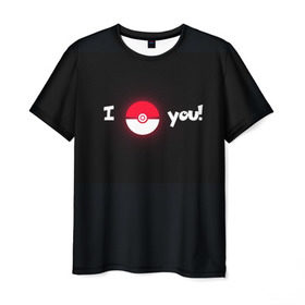 Мужская футболка 3D с принтом Я поймаю тебя! в Новосибирске, 100% полиэфир | прямой крой, круглый вырез горловины, длина до линии бедер | pokemon go