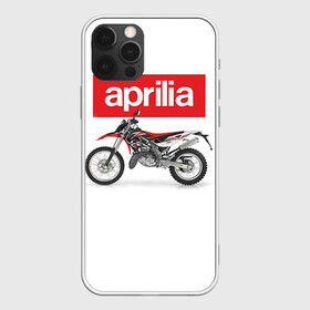 Чехол для iPhone 12 Pro с принтом Aprilia enduro в Новосибирске, силикон | область печати: задняя сторона чехла, без боковых панелей | Тематика изображения на принте: aprilia