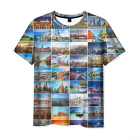 Мужская футболка 3D с принтом Знатный турист в Новосибирске, 100% полиэфир | прямой крой, круглый вырез горловины, длина до линии бедер | азия | берлин | вегас | венеция | воспоминания | города | достопримечательности | европа | египет | калифорния | каникулы | лондон | милан | москва | ностальгия | нью йорк | отдых | отпуск | память