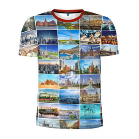 Мужская футболка 3D спортивная с принтом Достопримечательности планеты в Новосибирске, 100% полиэстер с улучшенными характеристиками | приталенный силуэт, круглая горловина, широкие плечи, сужается к линии бедра | азия | берлин | вегас | венеция | воспоминания | города | достопримечательности | европа | египет | калифорния | каникулы | лондон | милан | москва | ностальгия | нью йорк | отдых | отпуск | память