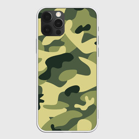 Чехол для iPhone 12 Pro Max с принтом Зелёный камуфляж в Новосибирске, Силикон |  | camouflage | green camouflage | зеленый камуфляж | камуфляж