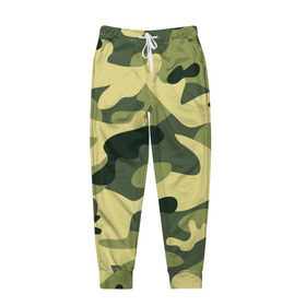 Мужские брюки 3D с принтом Зелёный камуфляж в Новосибирске, 100% полиэстер | манжеты по низу, эластичный пояс регулируется шнурком, по бокам два кармана без застежек, внутренняя часть кармана из мелкой сетки | camouflage | green camouflage | зеленый камуфляж | камуфляж