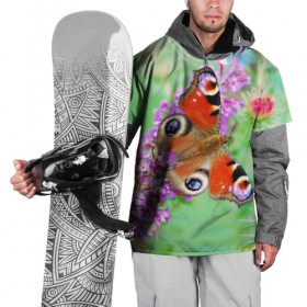 Накидка на куртку 3D с принтом Прелесть в Новосибирске, 100% полиэстер |  | Тематика изображения на принте: бабочка | лепестки | прикольные картинки | природа | цветочки | цветы