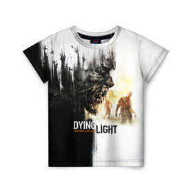 Детская футболка 3D с принтом Dying Light в Новосибирске, 100% гипоаллергенный полиэфир | прямой крой, круглый вырез горловины, длина до линии бедер, чуть спущенное плечо, ткань немного тянется | Тематика изображения на принте: dying light | horror | зомби | ужасы