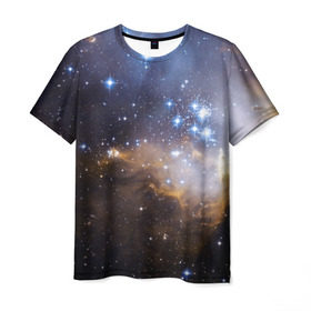 Мужская футболка 3D с принтом Вселенная в Новосибирске, 100% полиэфир | прямой крой, круглый вырез горловины, длина до линии бедер | вселенная | галактика | звёзды | космическое пространство | космос | созвездие