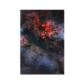 Обложка для паспорта матовая кожа с принтом Nebula Star в Новосибирске, натуральная матовая кожа | размер 19,3 х 13,7 см; прозрачные пластиковые крепления | Тематика изображения на принте: вселенная | галактика | звезды | туманность