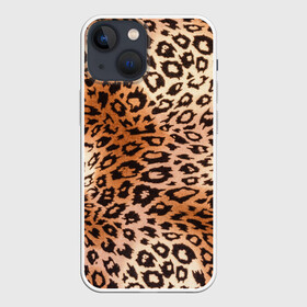 Чехол для iPhone 13 mini с принтом Леопардовая шкура в Новосибирске,  |  | гепард | гламур | леопард | мода | роскошь | шерсть