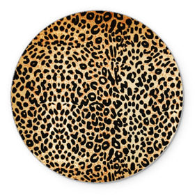Коврик круглый с принтом Гепард (шкура) в Новосибирске, резина и полиэстер | круглая форма, изображение наносится на всю лицевую часть | гепард | гламур | леопард | мода | пятна | роскошь | ткань | точки | шерсть