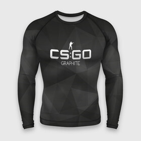 Мужской рашгард 3D с принтом cs:go   Graphite (Графит) в Новосибирске,  |  | cs | csgo | го | кс