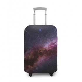 Чехол для чемодана 3D с принтом Млечный путь в Новосибирске, 86% полиэфир, 14% спандекс | двустороннее нанесение принта, прорези для ручек и колес | вселенная | галактика | звёзды | космическое пространство | космос | созвездие