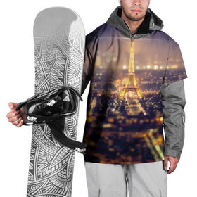 Накидка на куртку 3D с принтом Эйфелева башня в Новосибирске, 100% полиэстер |  | sity | блики | город | европа | ночь | париж | романтика | свет | эйфелева башня