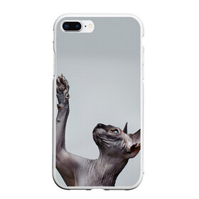 Чехол для iPhone 7Plus/8 Plus матовый с принтом Сфинкс 3 в Новосибирске, Силикон | Область печати: задняя сторона чехла, без боковых панелей | кот | котенок | котик | котэ | кошка | сфинкс
