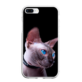 Чехол для iPhone 7Plus/8 Plus матовый с принтом Сфинкс 6 в Новосибирске, Силикон | Область печати: задняя сторона чехла, без боковых панелей | Тематика изображения на принте: кот | котенок | котик | котэ | кошка | сфинкс