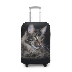 Чехол для чемодана 3D с принтом Мейн-кун 5 в Новосибирске, 86% полиэфир, 14% спандекс | двустороннее нанесение принта, прорези для ручек и колес | Тематика изображения на принте: кот | котенок | котик | котэ | кошка | мейн кун | мейнкун | мэйн кун | мэйнкун