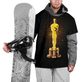Накидка на куртку 3D с принтом Оскар в Новосибирске, 100% полиэстер |  | американская киноакадемия | золото | кинематограф | кино | кинофестиваль | награда | премия оскар