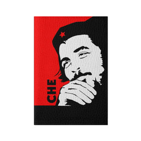 Обложка для паспорта матовая кожа с принтом Че Гевара в Новосибирске, натуральная матовая кожа | размер 19,3 х 13,7 см; прозрачные пластиковые крепления | che | che guevara | comandante | revolution | viva | революция | че | чегевара
