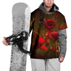 Накидка на куртку 3D с принтом Сумеречная прелесть в Новосибирске, 100% полиэстер |  | Тематика изображения на принте: 