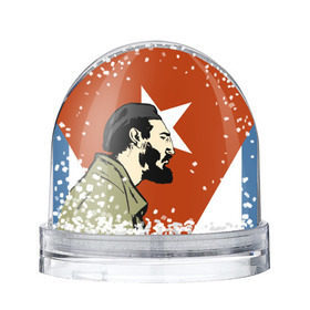 Снежный шар с принтом Куба в Новосибирске, Пластик | Изображение внутри шара печатается на глянцевой фотобумаге с двух сторон | che | patria o muerte | кастро | куба | о.м.с.к. | революция | ссср | фидель | фидель кастро