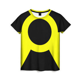 Женская футболка 3D с принтом Radiation в Новосибирске, 100% полиэфир ( синтетическое хлопкоподобное полотно) | прямой крой, круглый вырез горловины, длина до линии бедер | radiation | s.t.a.l.k.e.r. | warning. | аномалия | радиация