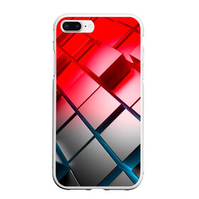 Чехол для iPhone 7Plus/8 Plus матовый с принтом Текстура в Новосибирске, Силикон | Область печати: задняя сторона чехла, без боковых панелей | кубы | объем