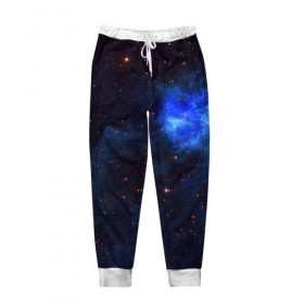 Мужские брюки 3D с принтом Холодная туманность в Новосибирске, 100% полиэстер | манжеты по низу, эластичный пояс регулируется шнурком, по бокам два кармана без застежек, внутренняя часть кармана из мелкой сетки | вселенная | галактика | звёзды | космическое пространство | космос | созвездие