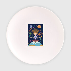 Тарелка с принтом Йога и гармония в Новосибирске, фарфор | диаметр - 210 мм
диаметр для нанесения принта - 120 мм | девушка | единение | звезды | йога | космос | медитация | планета