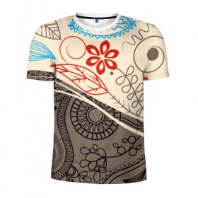Мужская футболка 3D спортивная с принтом Прованс в Новосибирске, 100% полиэстер с улучшенными характеристиками | приталенный силуэт, круглая горловина, широкие плечи, сужается к линии бедра | арт | красота | лето | любовь | новинки | подарок | популярное | природа | радуга | цветы