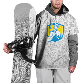 Накидка на куртку 3D с принтом Шахтёр в Новосибирске, 100% полиэстер |  | горное дело | день шахтера | донбасс | копай добывай | кузбасс | лучший шахтер | уголь | шахта | шахтер