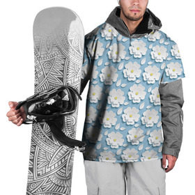 Накидка на куртку 3D с принтом Ромашки в Новосибирске, 100% полиэстер |  | объёмный | ромашки | трёхмерный | цветы