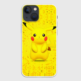 Чехол для iPhone 13 mini с принтом Pikachu в Новосибирске,  |  | pikachu | pokeboll | pokemon | пикачу | покеболл | покемон