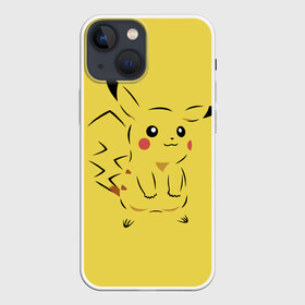Чехол для iPhone 13 mini с принтом Пикачу покерфейс в Новосибирске,  |  | pikachu | pokeboll | pokemon | пикачу | покеболл | покемон