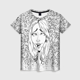 Женская футболка 3D с принтом Камеди стор 3 в Новосибирске, 100% полиэфир ( синтетическое хлопкоподобное полотно) | прямой крой, круглый вырез горловины, длина до линии бедер | youtube | дженна | дженна марблс | евстиф | камеди | камедистор | ютуб | ютьюб